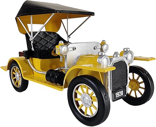 Modelo de coche de hierro de color antiguo, estilo vintage, figura decorativa de coche, adorno de vehículo coleccionable