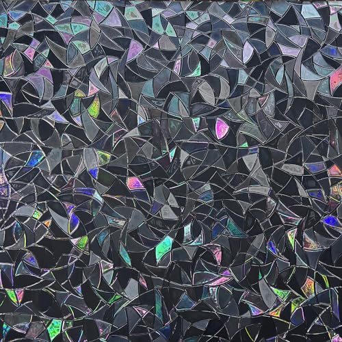 Recopilación de Pegatinas de ventana más recomendados. 50 Arthome 90x254 Centímetros Película Privacidad Decorativa de Vidrio,Efecto Arco Iris Negro,Sin Pegamento Vinilo Pegatina de Ventana,Adherencia Electrostática,Anti UV,para Sala...