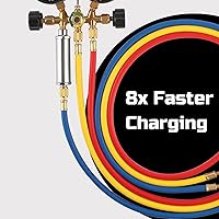 Vista 7 de Lichamp Vaporizador líquido para HVAC R410A Refrigerante Vapor Carga Líquido Cargador lateral bajo con accesorios de 1/4 pulgadas