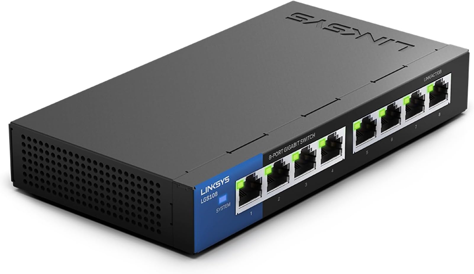 Linksys LGS108 Business 8 Port Desktop Gigabit Unmanaged Network Switch