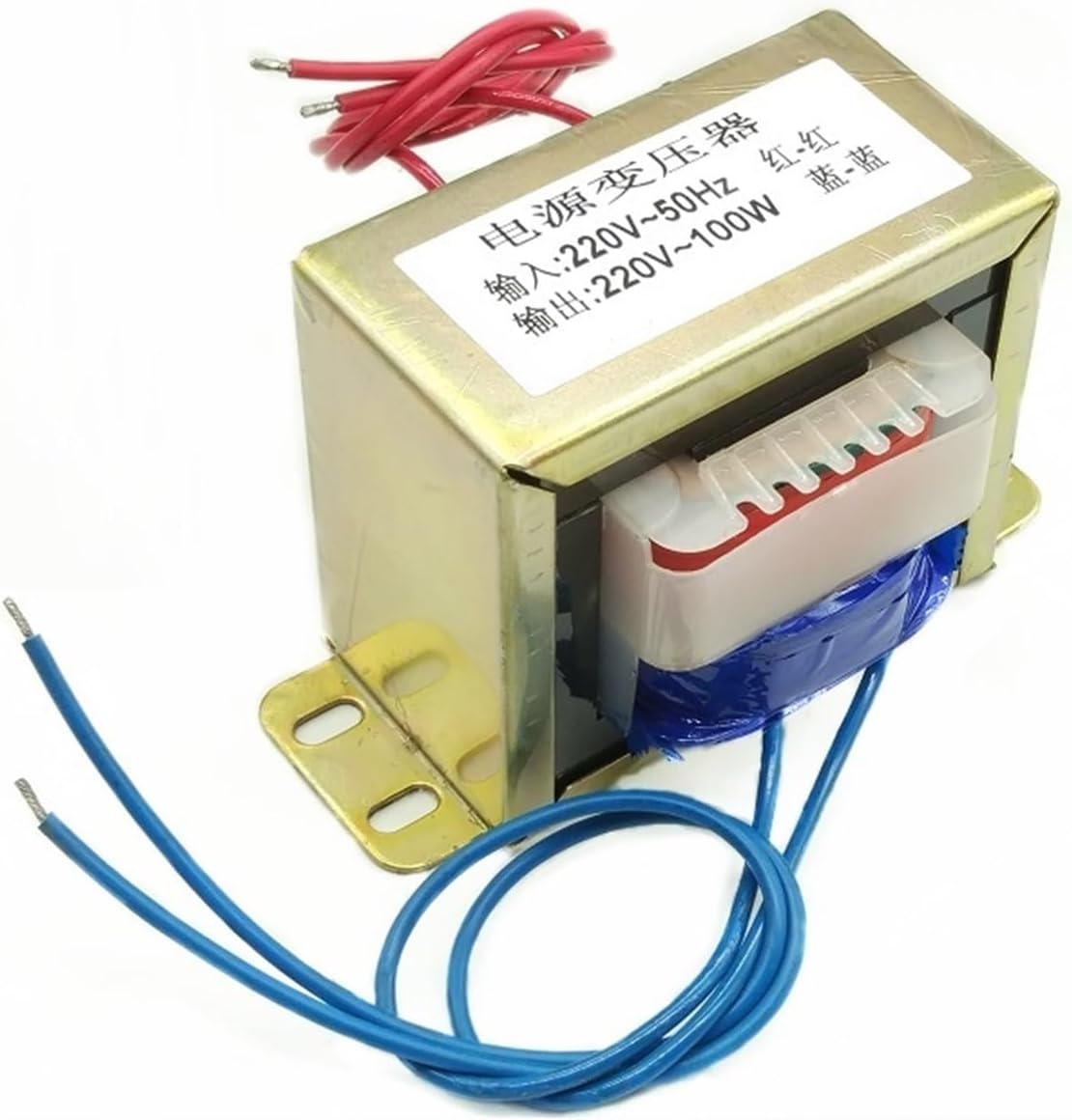Isolation Transformer 100W 100VA 220V to 220V 0.45A 1:1 Safety Isolation Anti-Jamming