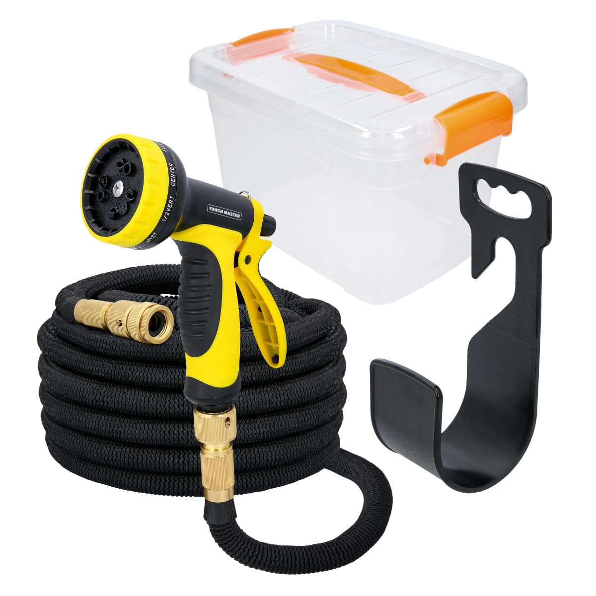 TOUGH MASTER Expandable Garden Hose Pipe 100FT Flexible Expanding Stretch Pipes