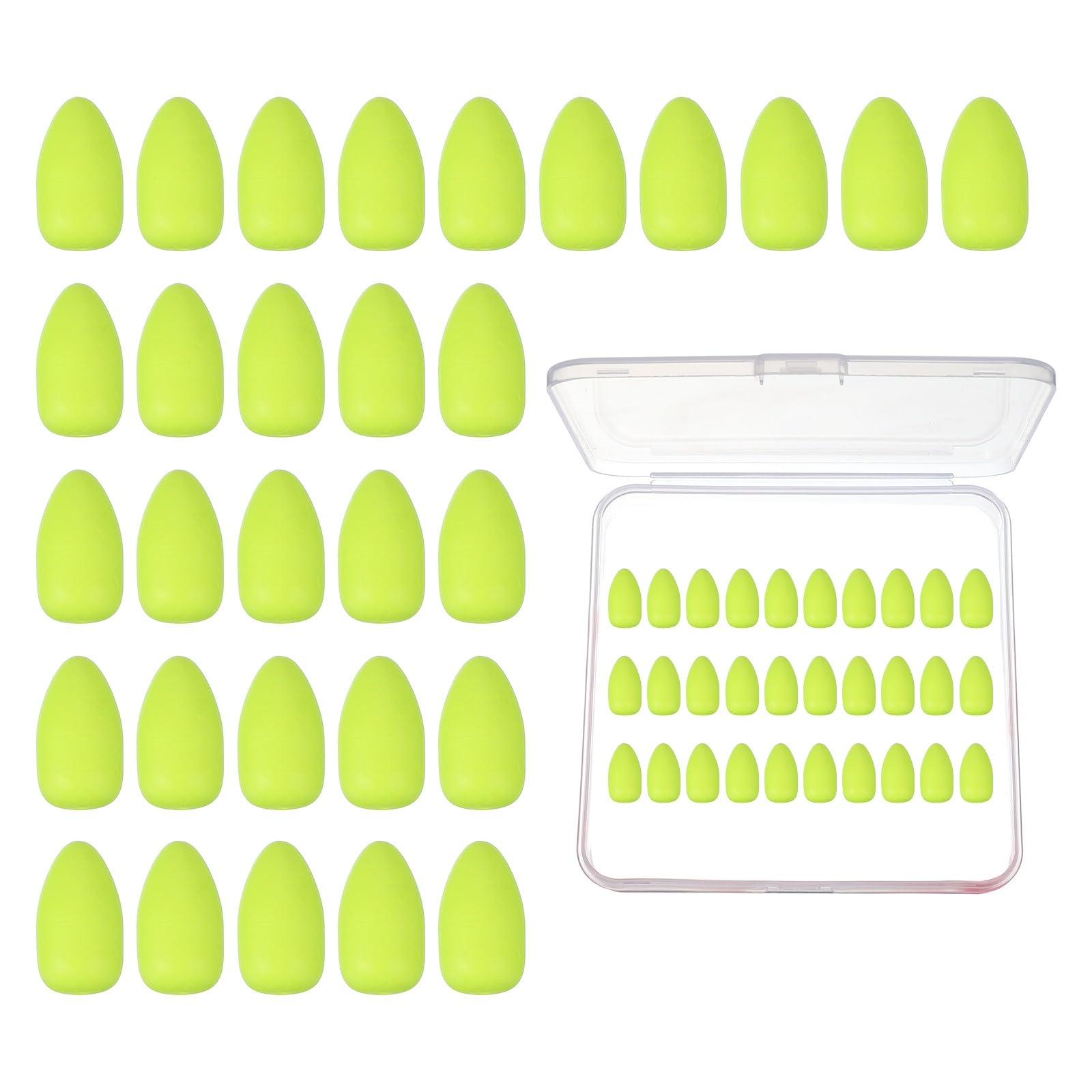 YELARXI Fishing Foam Floats, Snell Fishing Rig Floats Strike Indicators with Clear Tackle Box, 0.4" D x 0.6" H Fit for Perch Carp Bass Fishing Corks Saltwater Freshwater (30 Pack, Yellow)