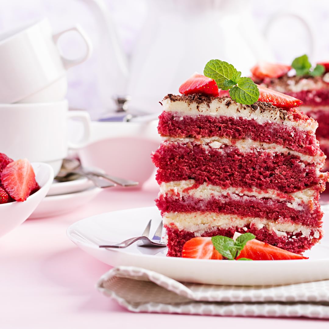 PASTRY COLOURS - Preaprado de Pastel Red Velvet - Mezcla para Hornear la Tarta Red Velvet en Casa - Receta Fácil - 1 Kg