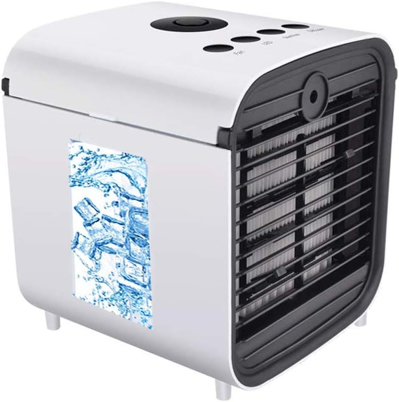 Nifogo Air Portable Cooler - Mobile Air Conditioners, 3 in 1 Mini Personal Space Cooler & Humidifier & Purifier with 7 Colors LED Lights, Leakproof, New Filter (D