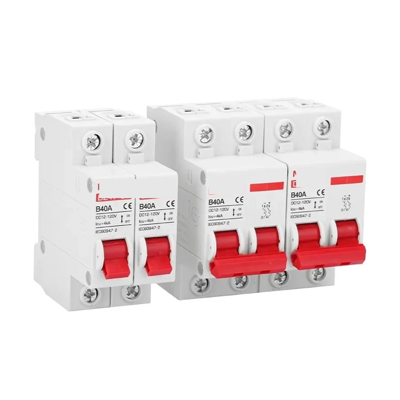 DC 12V 24V 48V 60V 110V Interruttore di Protezione Della Batteria Interruttore Positivo Negativo Corto Circuito 2P 10A 20A 50A 100A 125A 150A