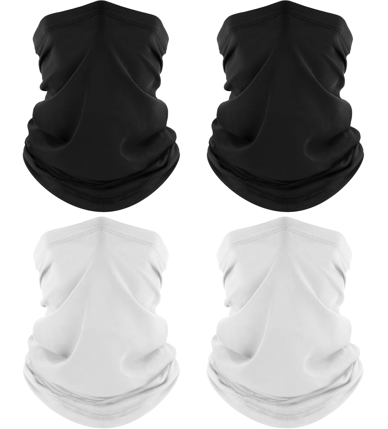 ROXUN 4 Piezas Braga de Cuello, Bandana Transpirable Refrescante Protección UV, Bufanda Multifuncional para Hombre y Mujer, Ideal para Moto y Verano
