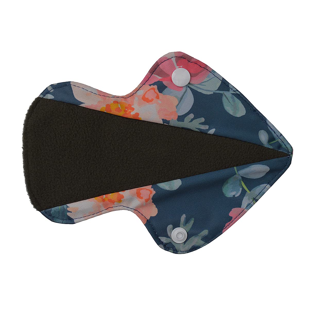 Węgiel drzewny Bambusowa Ściereczka Mama / Podkładki Menstruacyjne Wielokrotnego Użytku Wkładki higieniczne do Stringów, 18 cm długości i 12,7 cm szerokości ze skrzydłem (zestaw 10 sztuk)