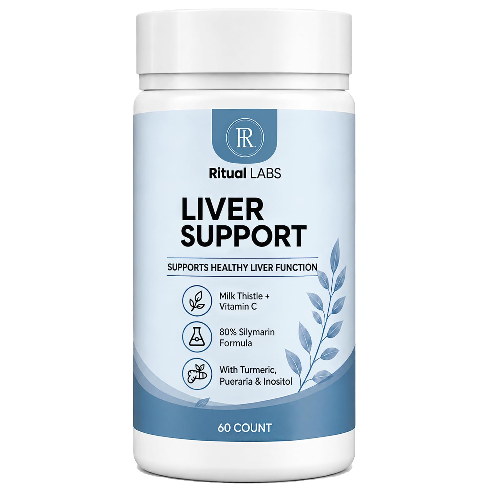 Liver Support, Formula with Milk Thistle, Vitamin C, Turmeric, Pueraria & Inositol, 60 Count（2） — Amazon image 10