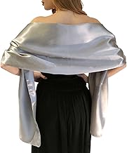 silver formal wrap