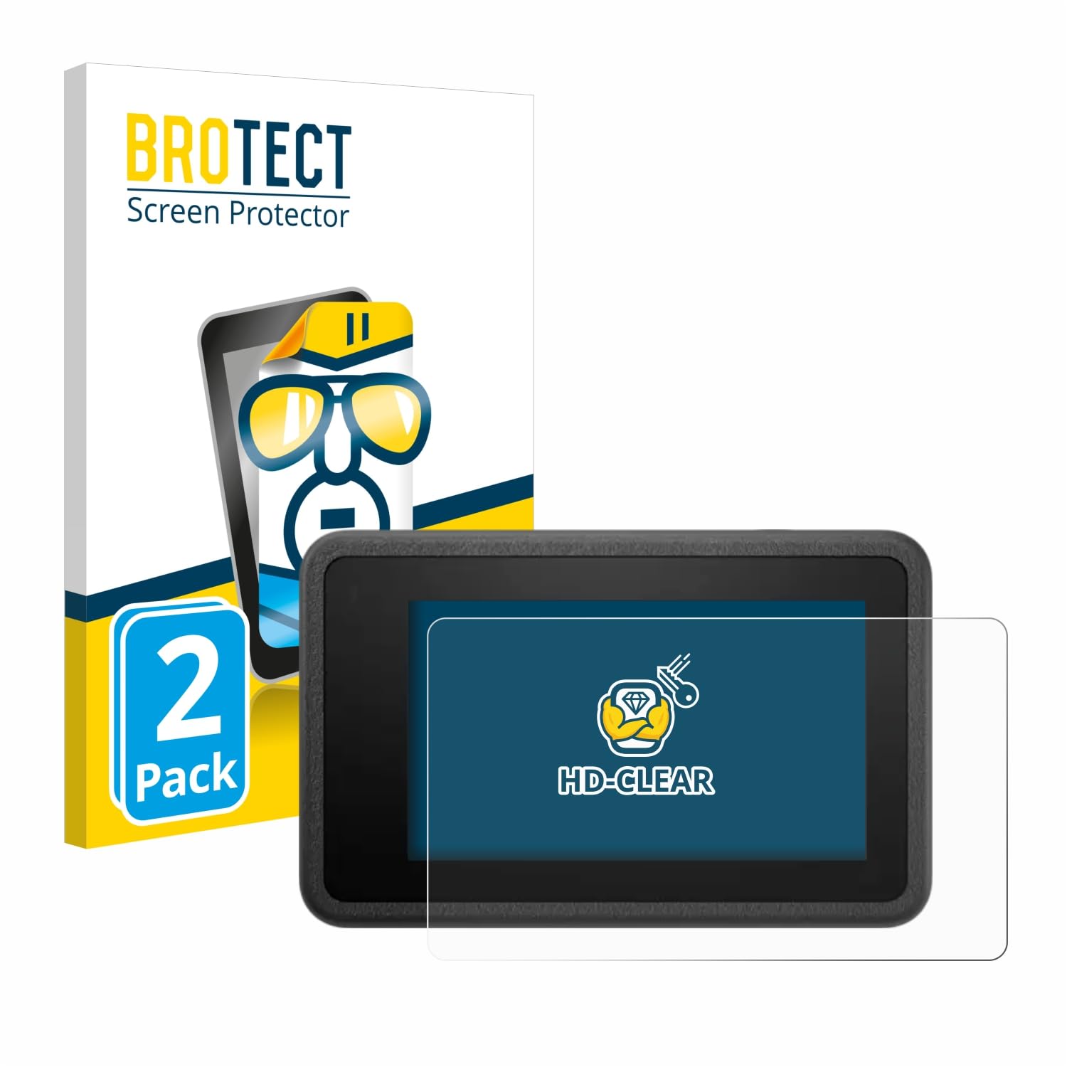 brotect Pellicola Protettiva per DJI Osmo Action 4 Protezione Schermo (2 Pezzi) [Trasparente, Anti-Impronte]