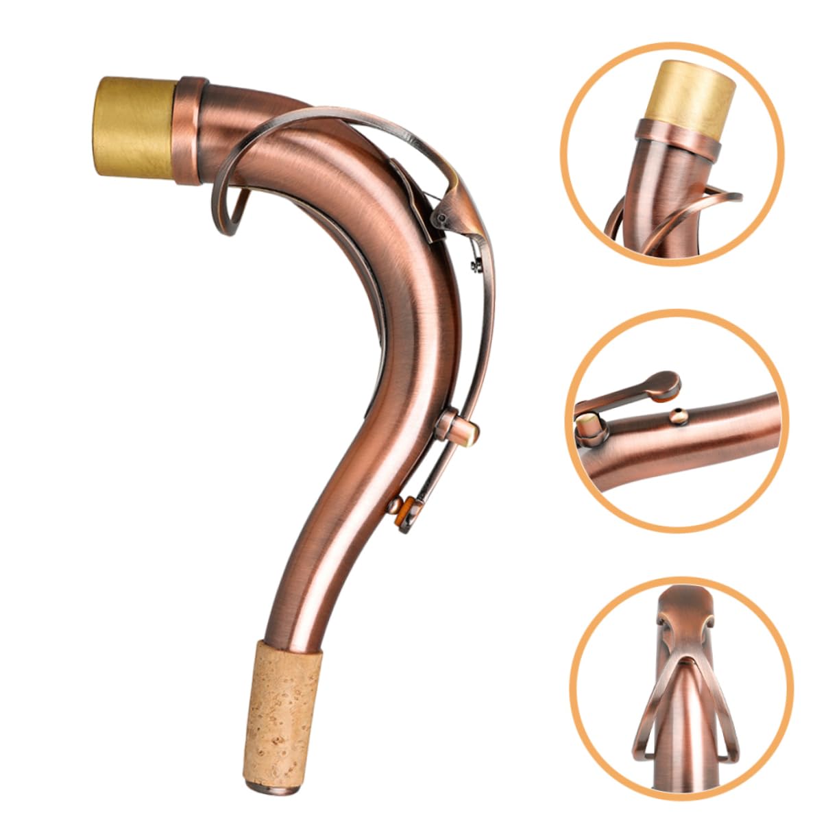 BESTonZON Sax Bend Neck Contralto Sax Collo Kit Di Sostituzione Sax Contralto Sassofono Contralto Collo Contralto Bend Nec Sassofono Collo Sassofono Contralto Accessori
