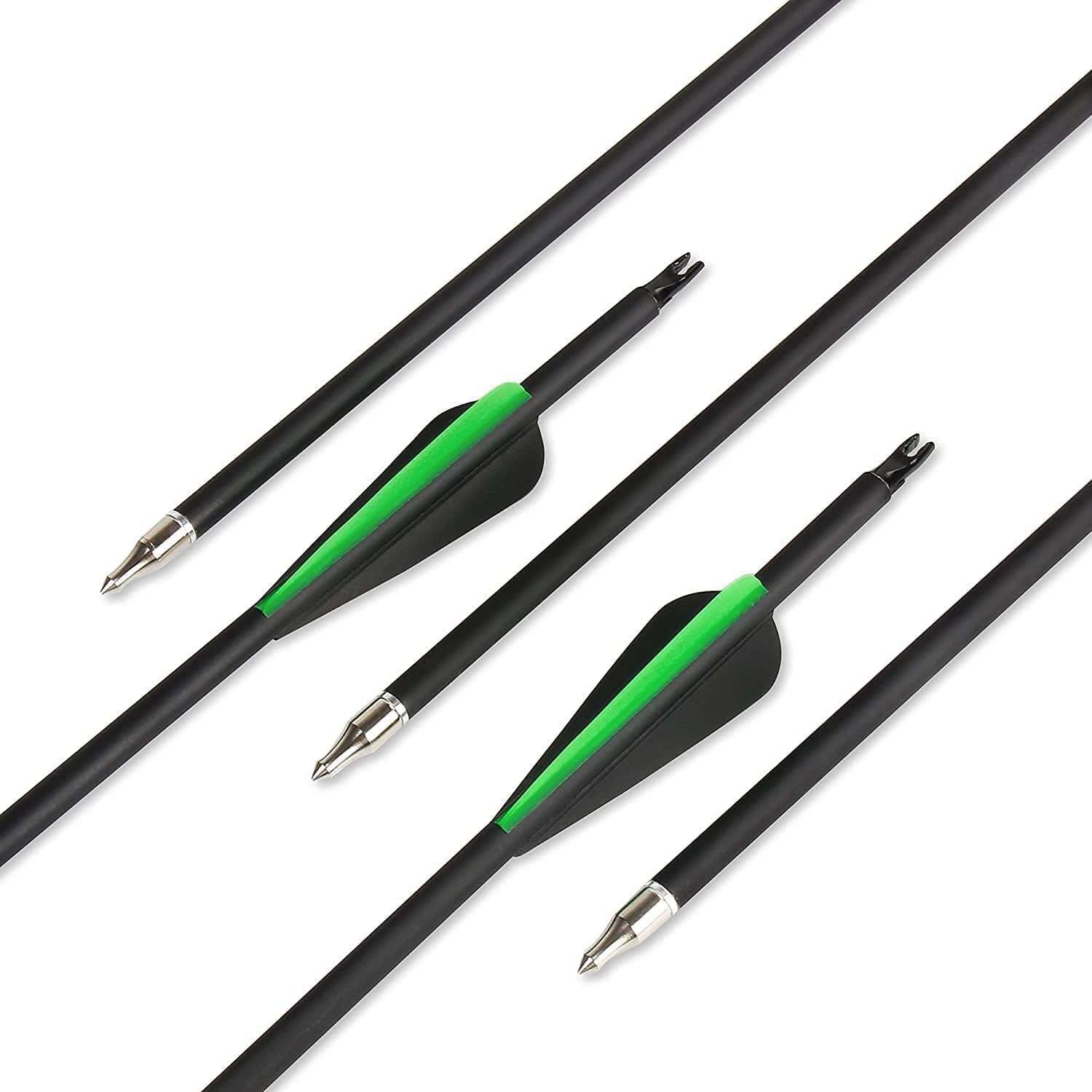 Set Arco E Frecce The7boX 40lb Destro Adulto - 12 Frecce Carbonio, Per Tiro Al Bersaglio E Caccia