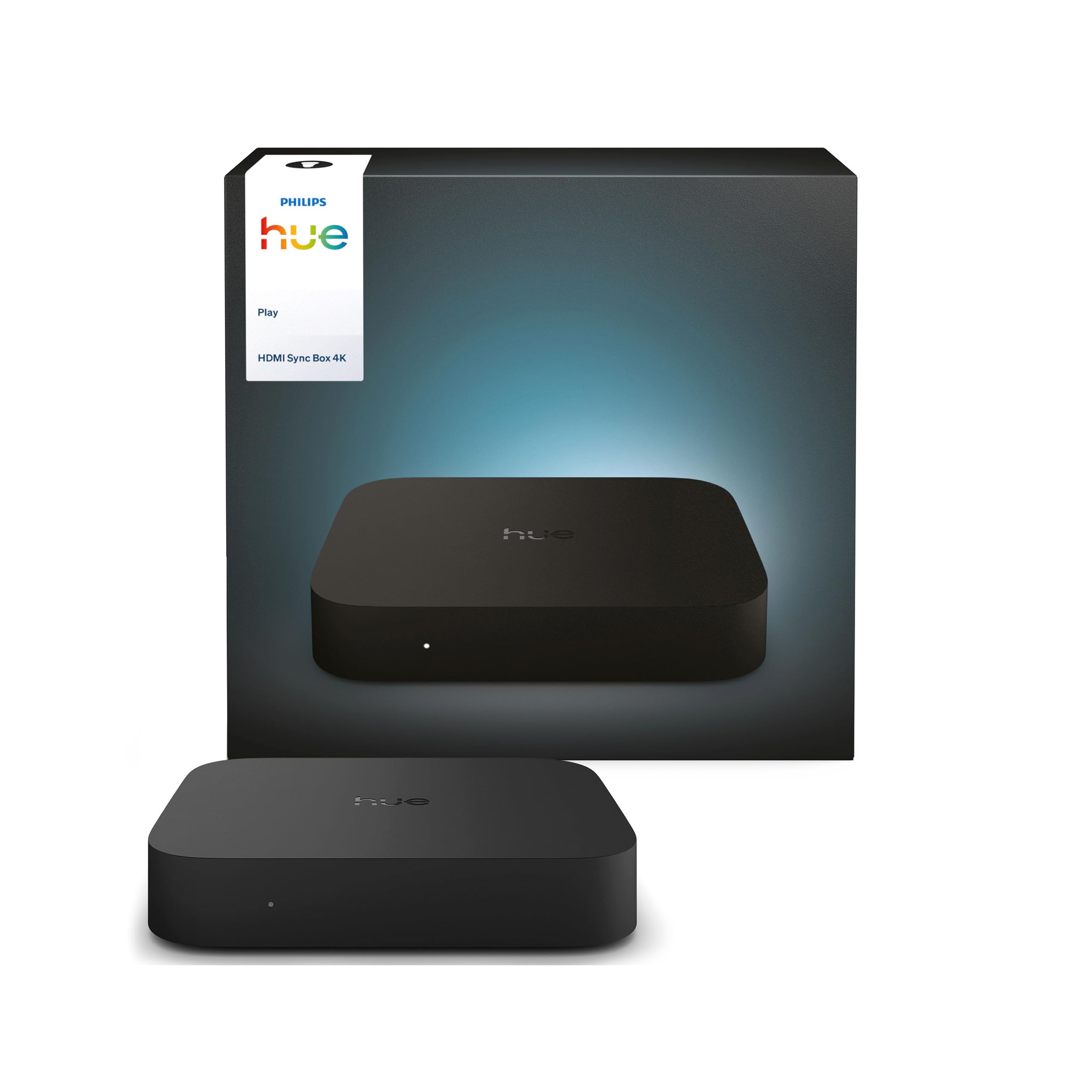 Philips Hue Play HDMI Sync Box 4K | HDMI, Smarte Beleuchtung, Immersive Beleuchtung, Synchronisation mit TV, Filmen und Gaming, Einfache Einrichtung, Smart Home