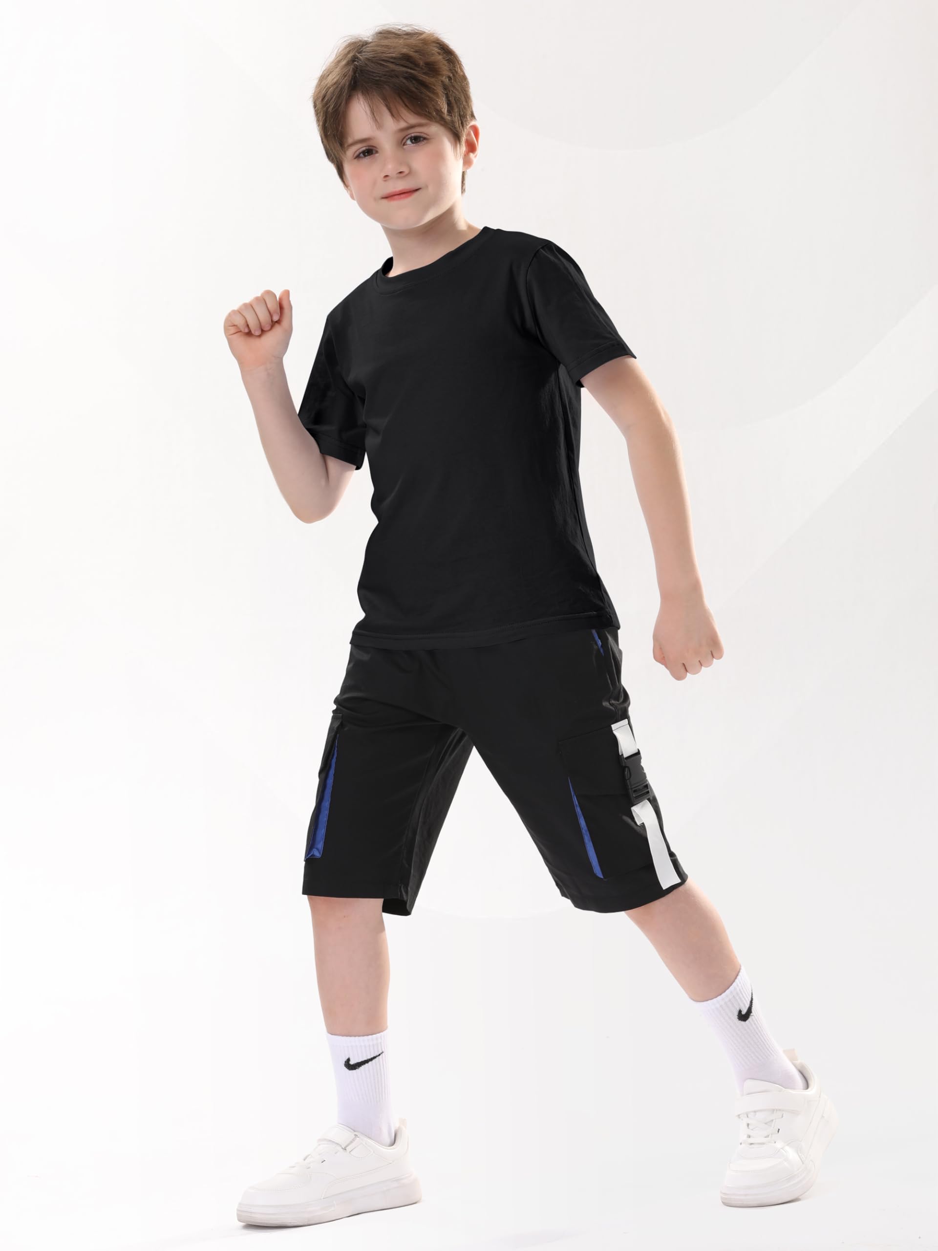 JORHIG 5 Pack Boys Shirts Cotton Short Sleeve T-Shirts for Boys Kids Toddler Tees Clothes Summer Tops — view 2