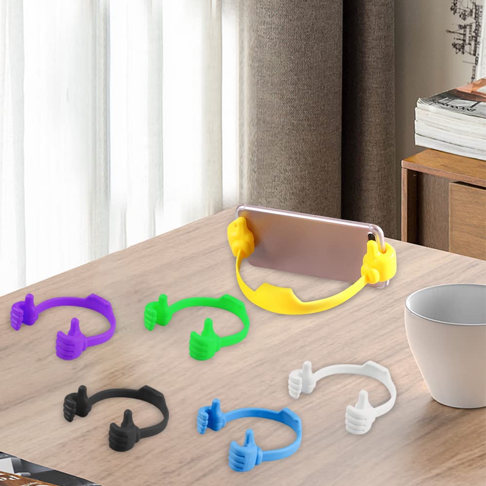 6 Pièces Flexible Pour Téléphone Portable Avec Pouces Levés
