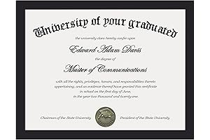 8.5 x 11 Picture Frame | Certificate / Document Frame by upsimples