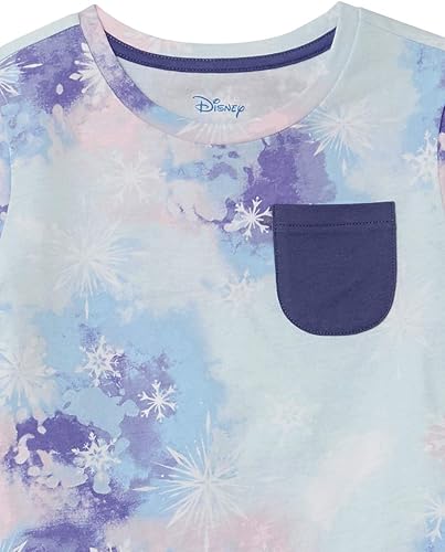 Miniatura 5 de Tienda Essentials Disney Marvel Star Wars Frozen Princess Camisetas de manga corta para niñas y niños pequeños, multipaquetes