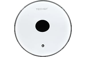 TeChef Cookware Tempered Glass Lid, Fits Most 10-Inch Pans
