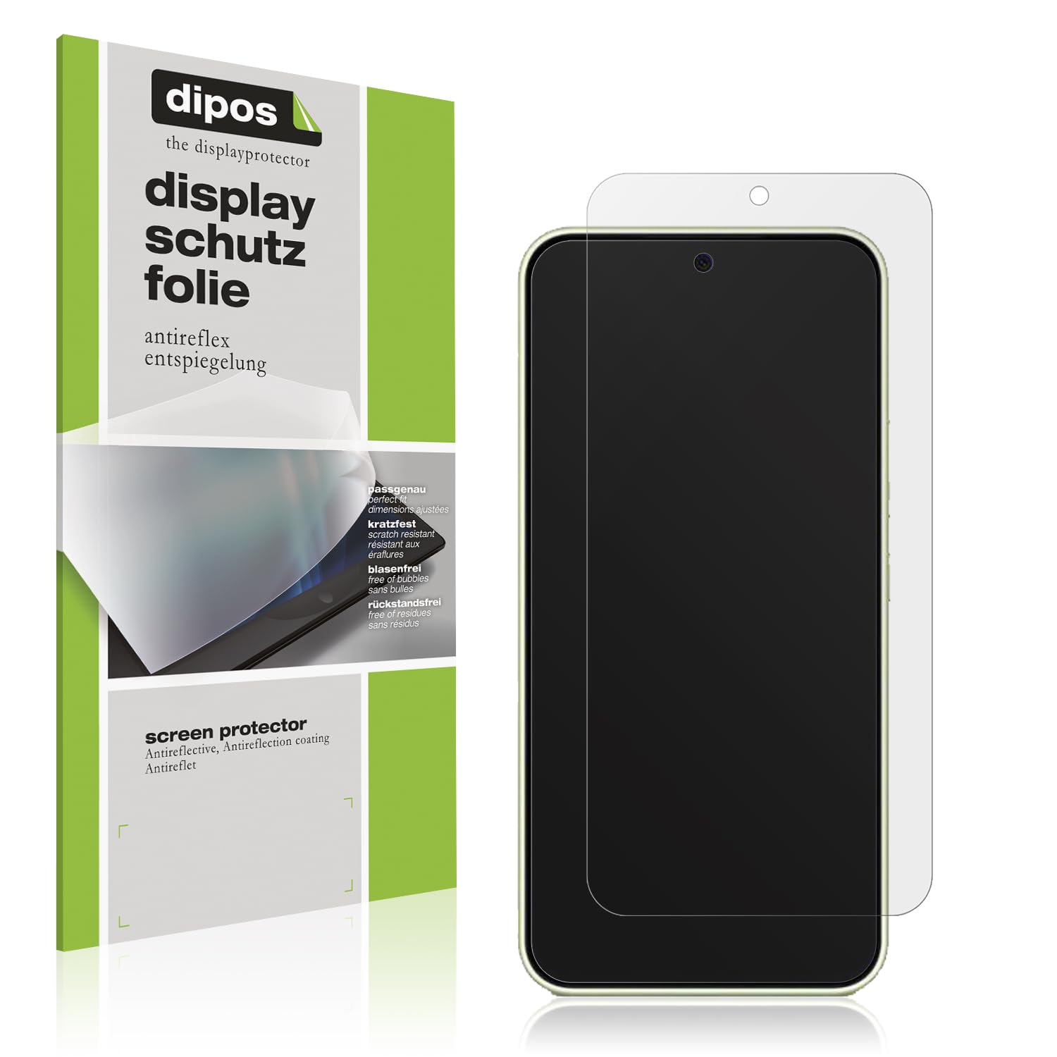 Dipos Matte Schutzfolie Für Oppo A54 5G – 2x Antireflex, Kratzfest, Blasenfrei, Bewusst Kleiner