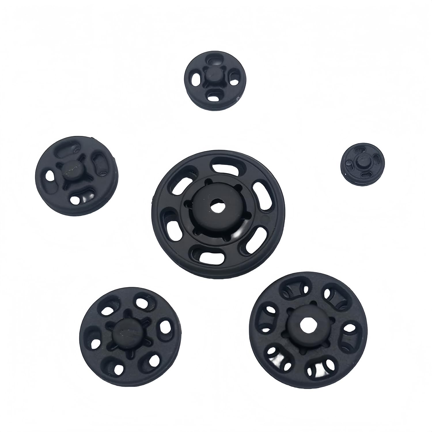1 Box/10 Set Invisible Small Plastic Snap Buttons Sew-on Snap Buttons Press Button for Sewing Clothing