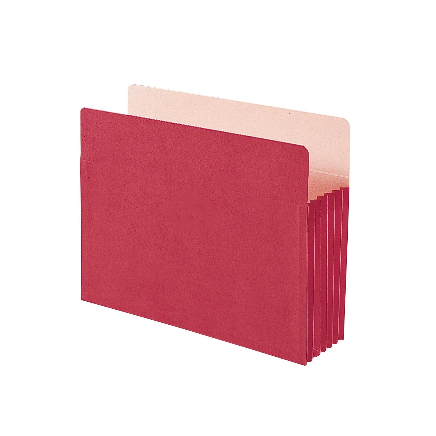 Smead File Pocket, Straight-Cut Tab, 5-1/4" Expansion, Legal Size, Red, 10 per Box, Model 74241