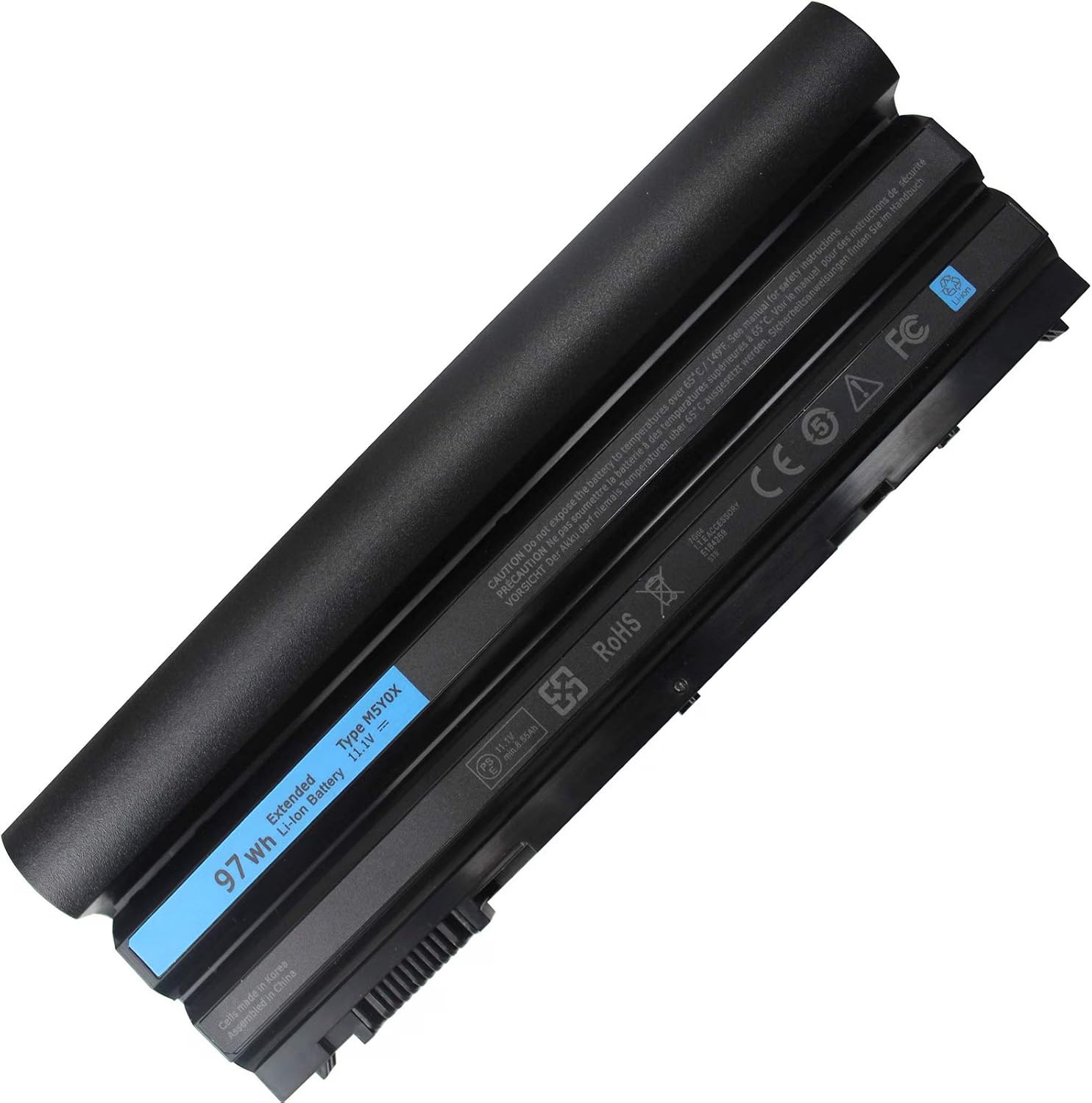 97Wh E6430 T54FJ M5Y0X Battery for Dell Latitude E6420 E6430 E6440 E6520 E6530 E6540 E5420 E5430 E5520 E5530 Inspiron 4420 5420 5425 7420 7520 N4420 N4720 N5420 2P2MJ N3X1D WT5WP 8858X XV2VV 9 Cell