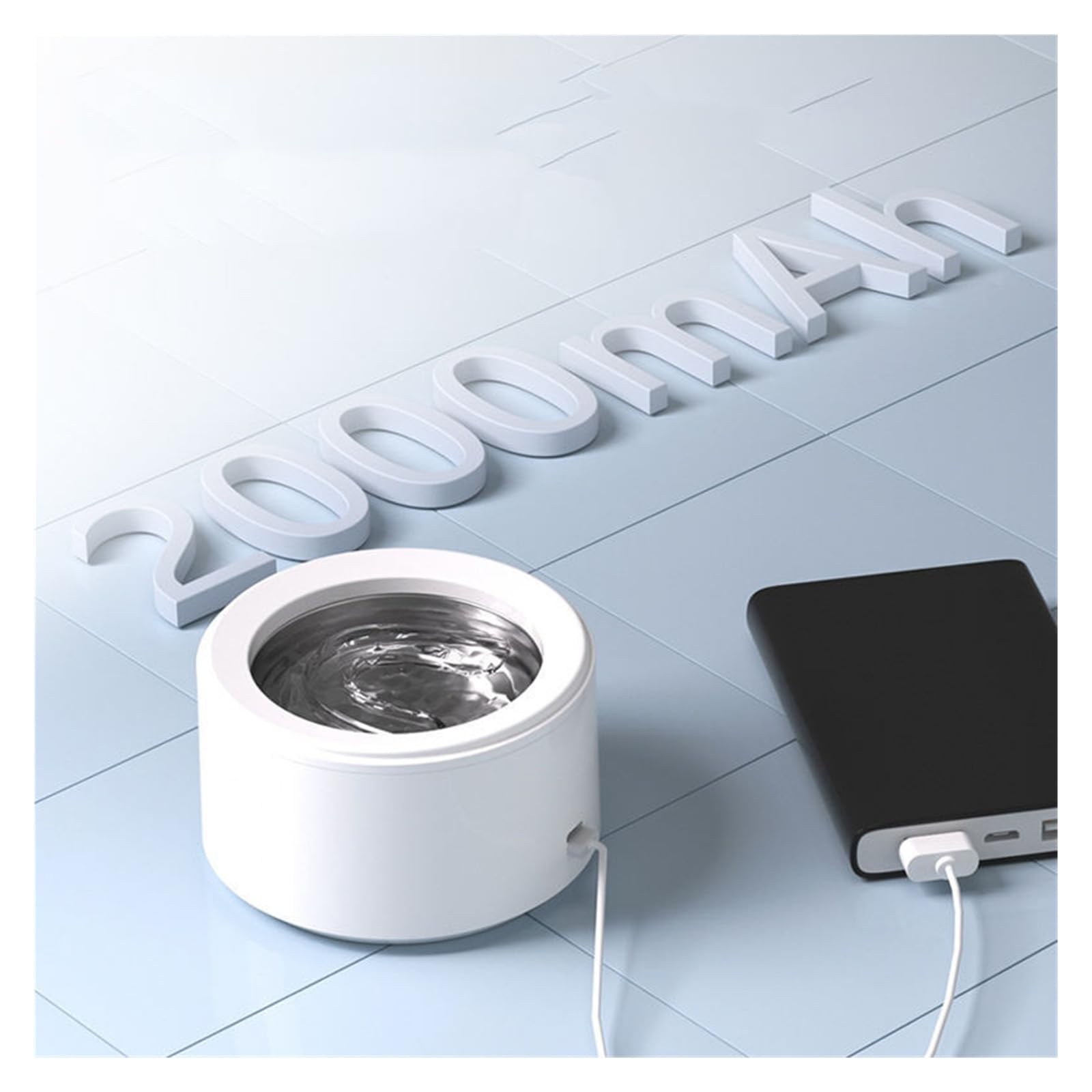 Nettoyeur à ultrasons, Machine de nettoyage prothèses dentaires portable 150 ml, mini nettoyeur rétention à ultrasons