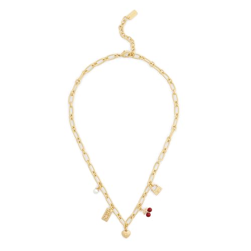 COACH Jewelry Women's Signature Cherry Charm Bib Necklace