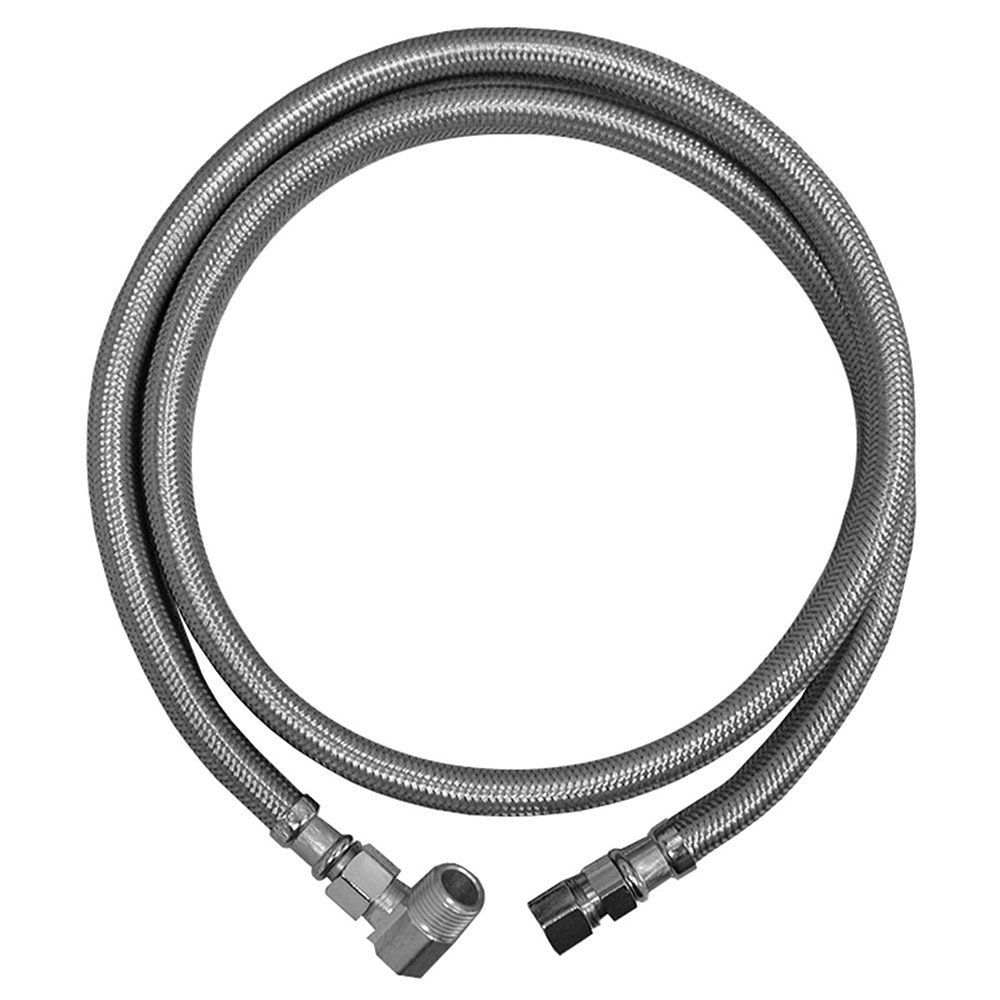 Jones Stephens 3/8\" x 3/8\" OD x MIP Flexible Stainless Steel Dishwasher Connector 72\" Length(pack of 10)