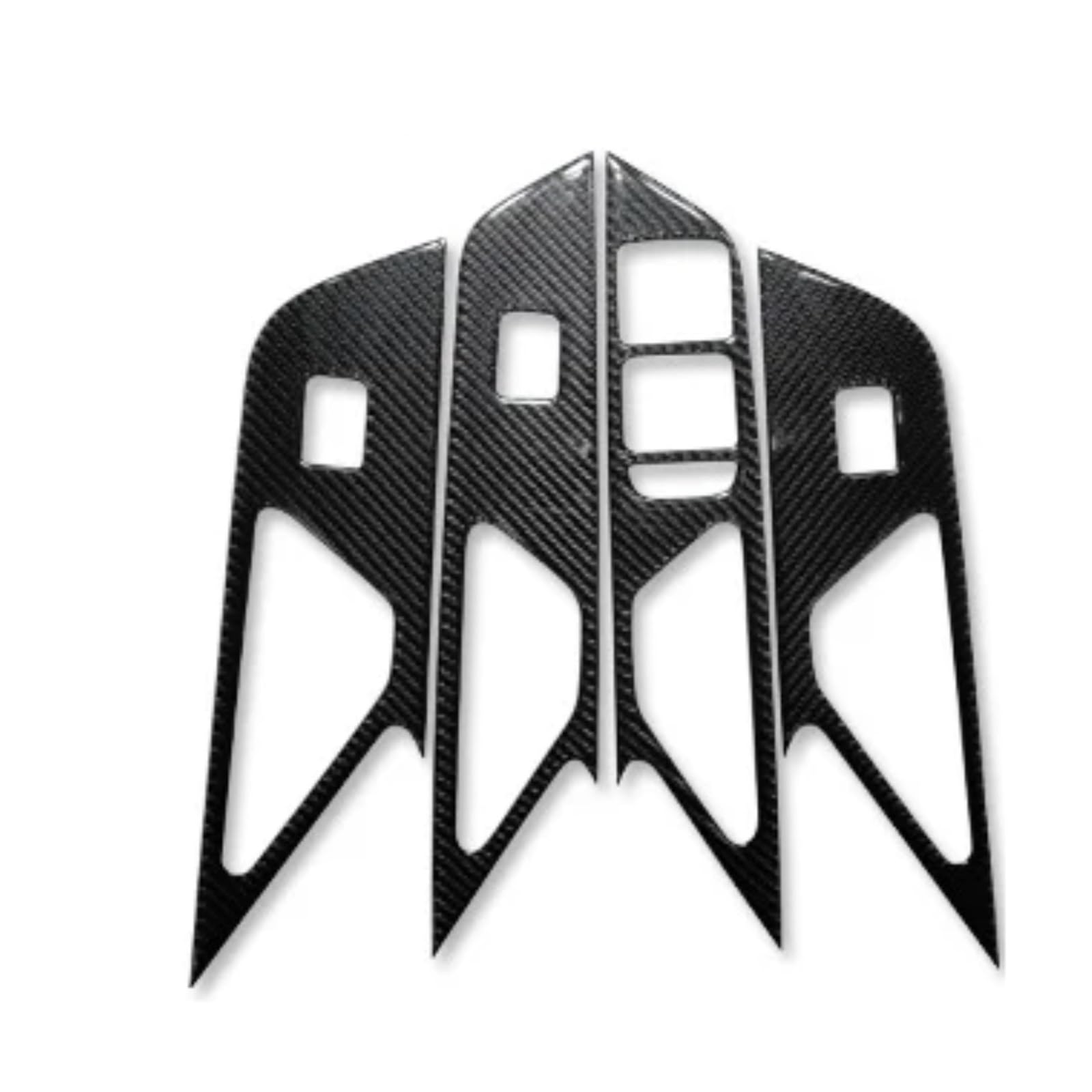 QBKGMEWCA Door Lifting Decorative Frame Central Control Gear Shift Panel Compatible for HongQi E-QM5 Soft Carbon Fiber(Type2)