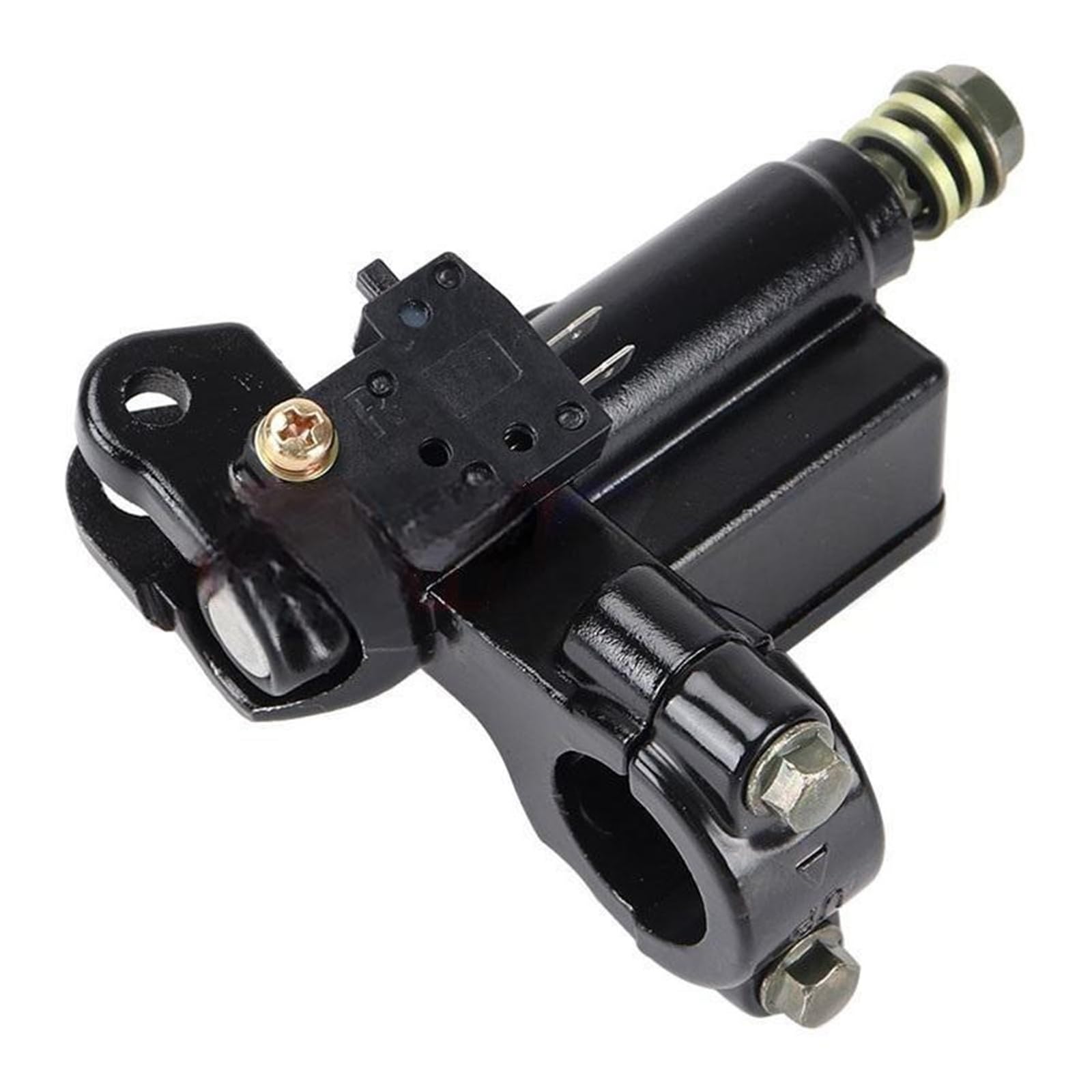 Pompa idraulica universale per cilindro principale freno anteriore frizione per moto da 16 mm, nera, 7/8" e 22 freno breve leva frizione