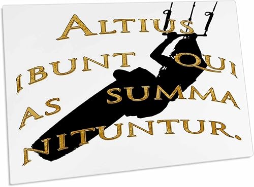 3dRose Kitesurf Freestyle They Will Rise Highest Who Strive... - Desk Pad Place Mats (dpd-273655-1)