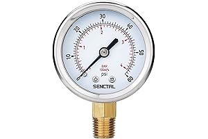 Waterproof Pressure Gauge for Pool Filter Pump and Spa