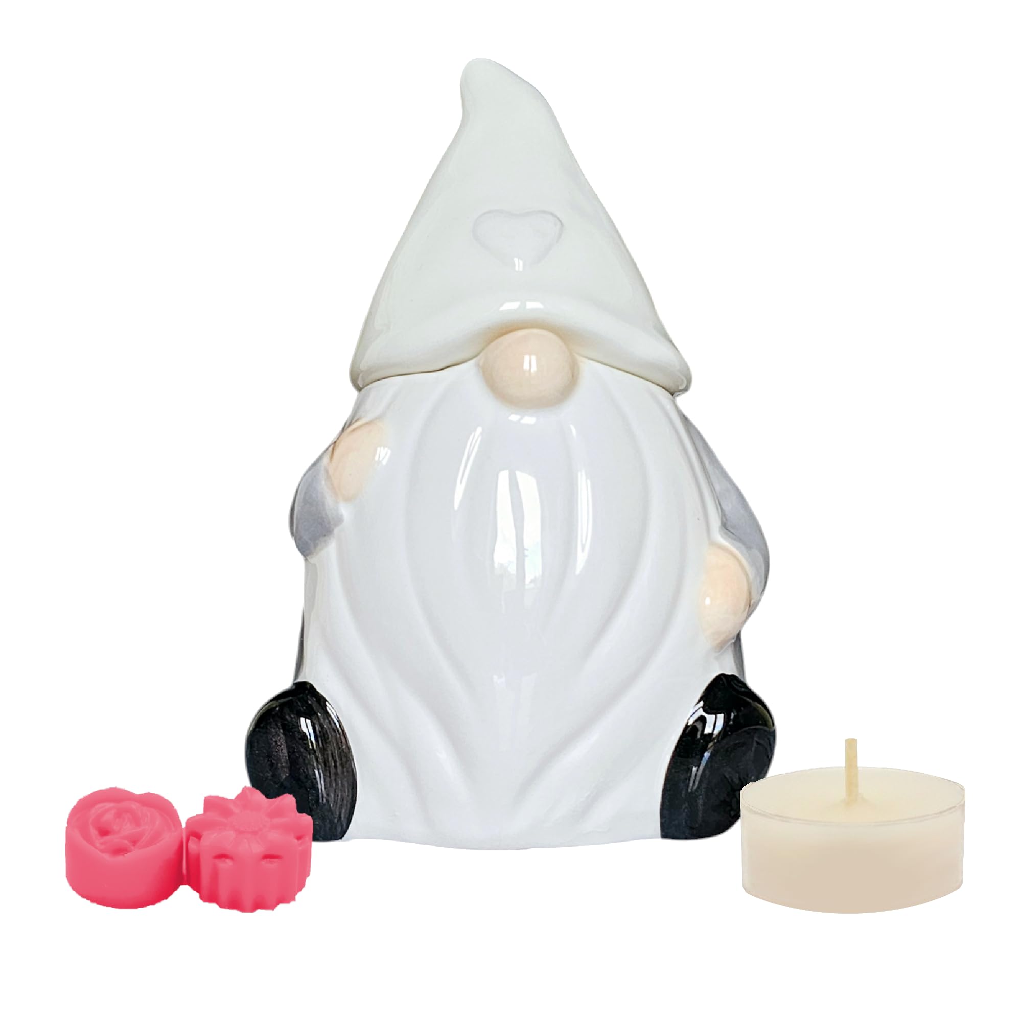 Cream Hat Gonk Ceramic Oil Burner