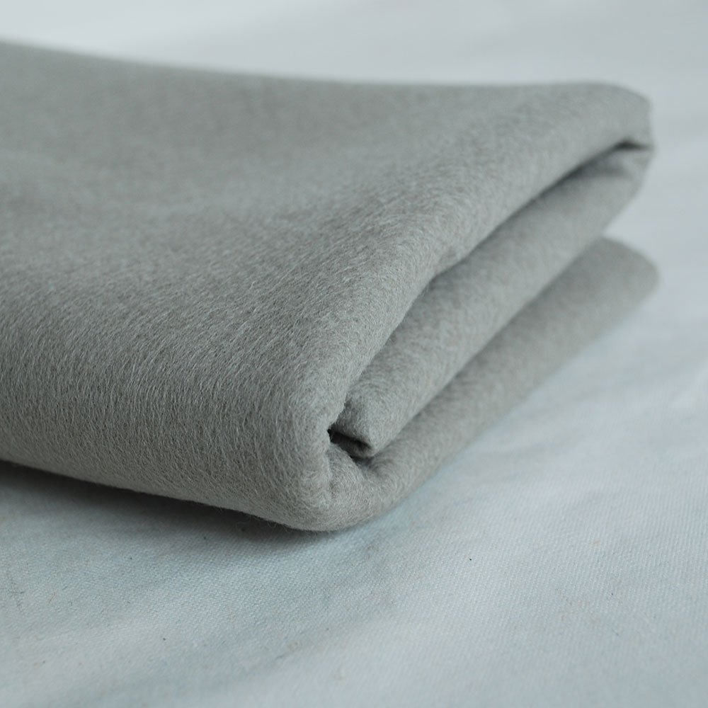 Oriental Direct Silver Grey 100% Pure Wool Felt Fabric - 1Mm Thick - 40Cm X 50Cm