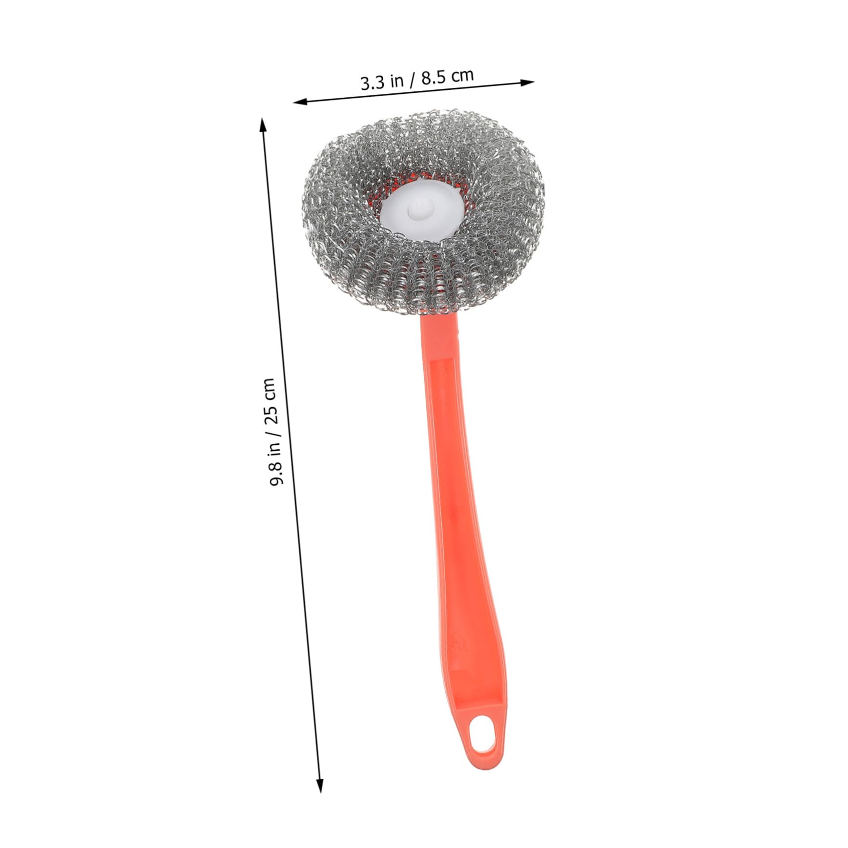 BRIGHTFUFU Stainless Steel Scrubber Pan Cleaning Brush 8 Pack Kitchen Pan Brush Easy to Clean