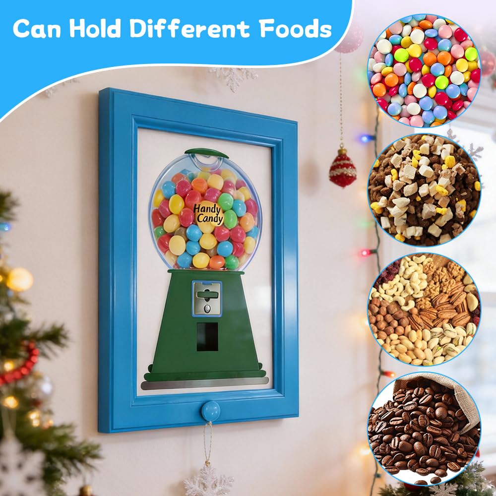 Caramelos Marco, Genérico Marco Candy, Se Puede Montar en la Pared Candy Dispenser Picture Frame, Multifuncional Dispensador de Caramelos Marco de Fotos para Salón, Estudio, Comedor, Pasillo