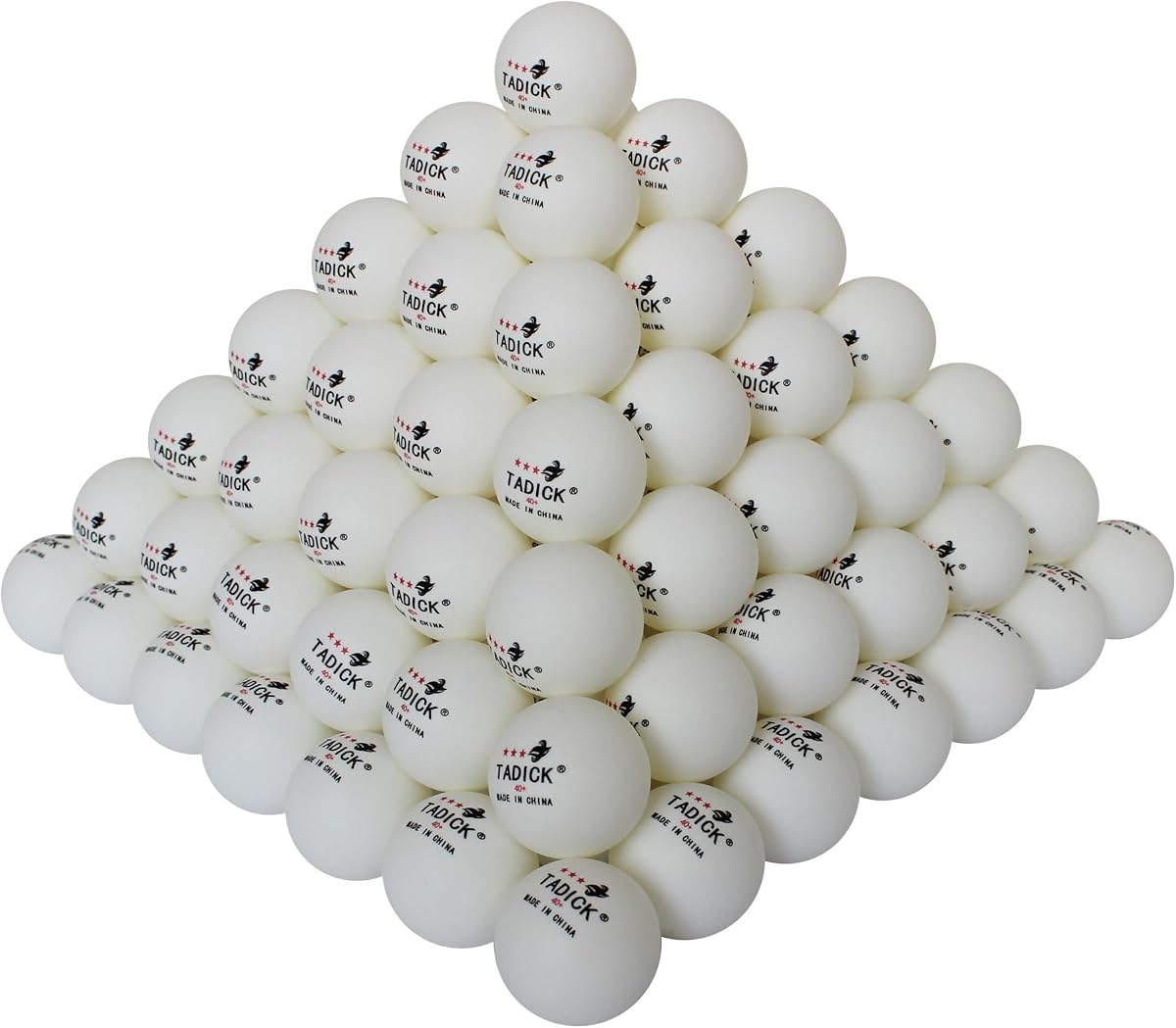 Pelotas de ping pong a granel de 140 quilates, más de 40 pelotas de ping pong, pelotas de tenis de mesa de 3 estrellas | Hecho de ABS, resistente y duradero, buen rebote, giro y velocidad. Ideal para principiantes, bolas a granel adecuadas para entrenamiento con robots de bolas.