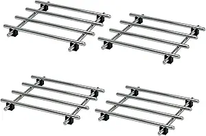 4Pcs Stainless Steel Trivet for Hot Dishes, Lightweight Metal Trivets for Hot Pots and Pans, Metal Cooling Rack, Heat Resistant Mats for Countertop Cooling, Cooking Baking Pans Holder, 7
