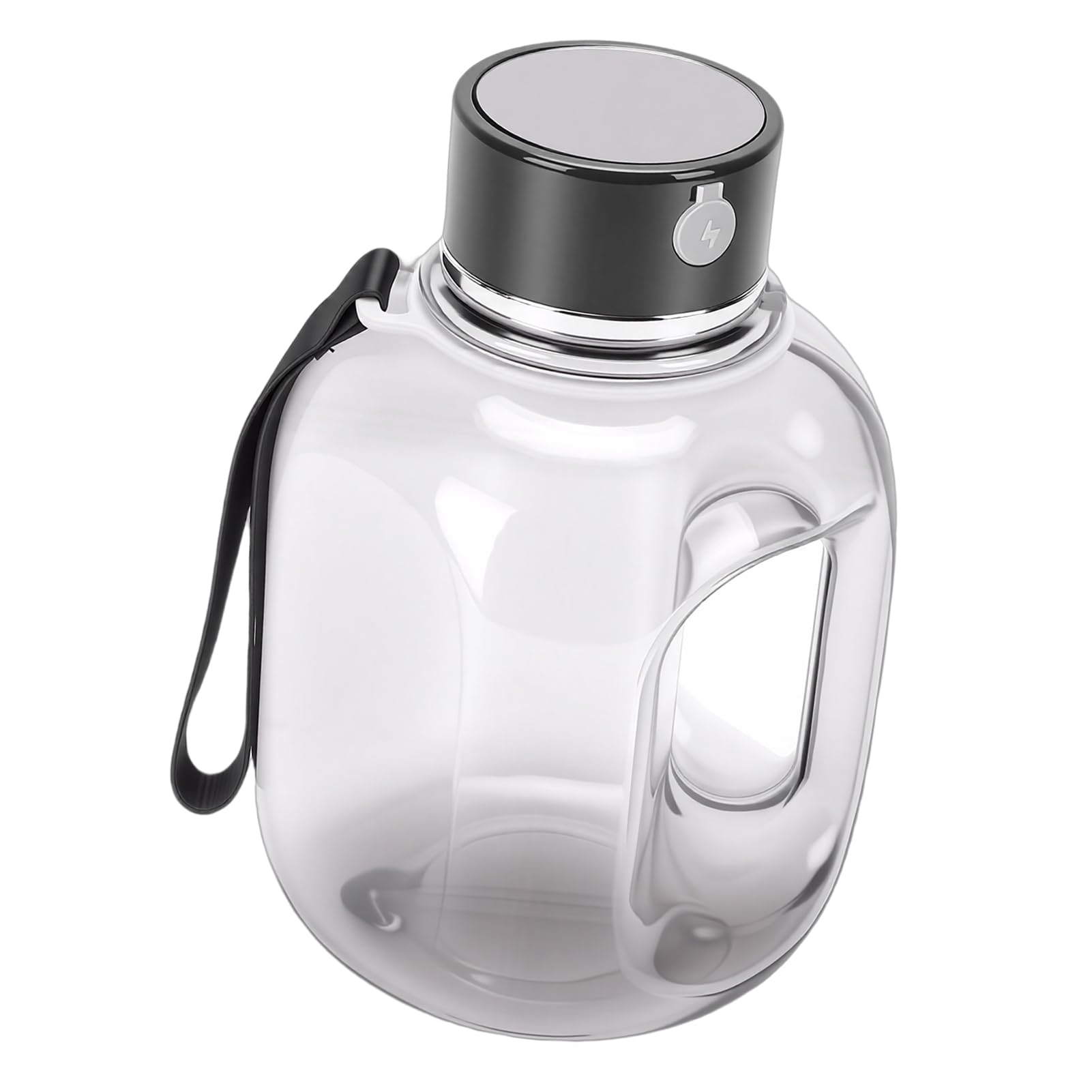Bouteille d'eau à Hydrogène, Générateur d'eau à Hydrogène Portable de Grande capacité de 1,8 L, Bouteille 'Hydrogène Rechargeable avec Charge de Type C, Idéale pour une Utilisation