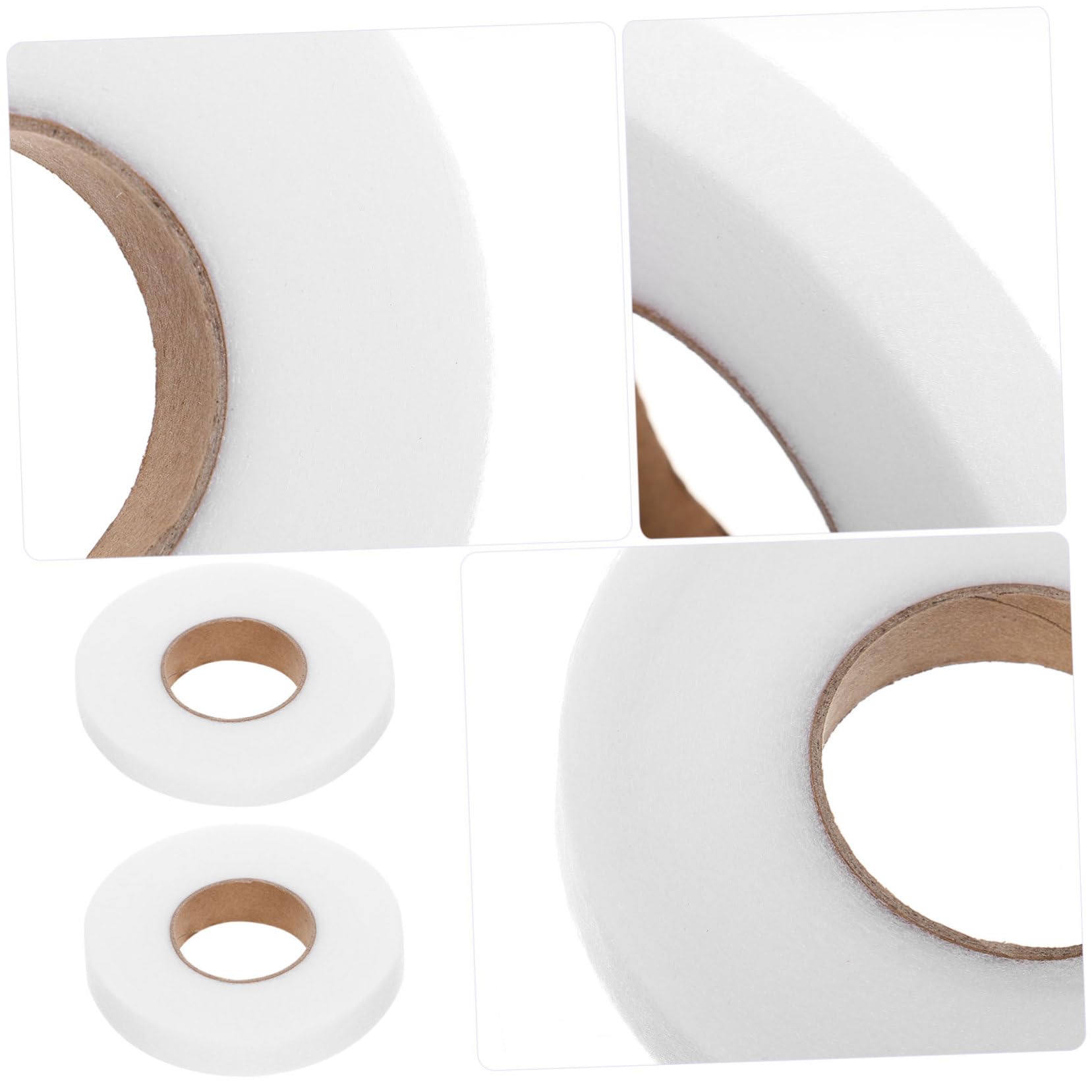 NUOBESTY Lot De 4 Rubans Adhésifs Double Face Pour Vêtements Thermocollants Faciles À Appliquer Pour Couture Broderie Et Décoration 2 Rouleaux X 4