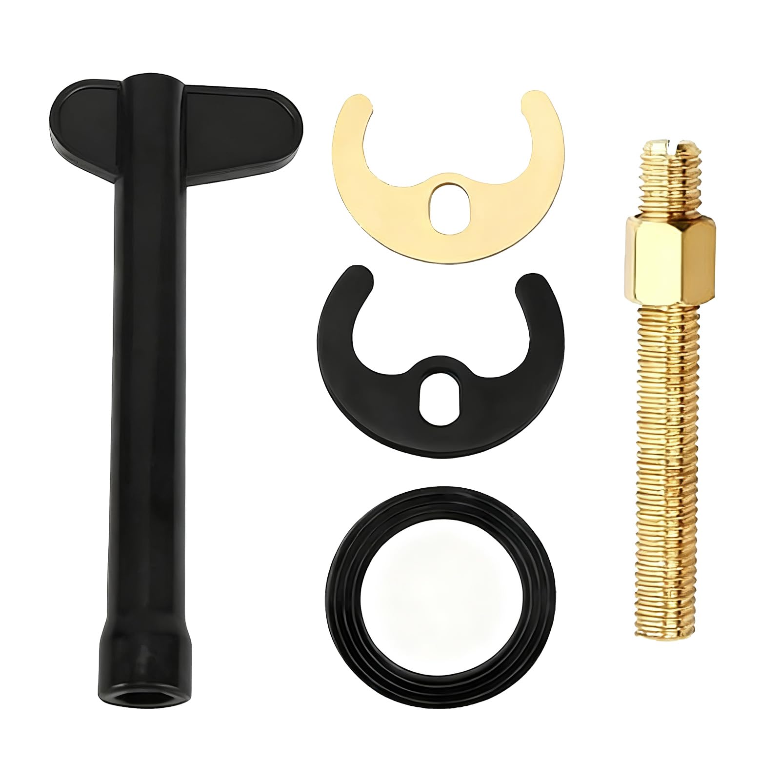 HONRIGO 5 Pcs Tap Fixing Kit for Single Hole Faucet Installation - Durable Monobloc Tap Bolt and Nut Set for Kitchen Bathroom Sinks