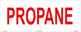 GC Labels-PBS21607, Truck and Tank Signs 15X5.5 Propane, Pack of 2 Labels