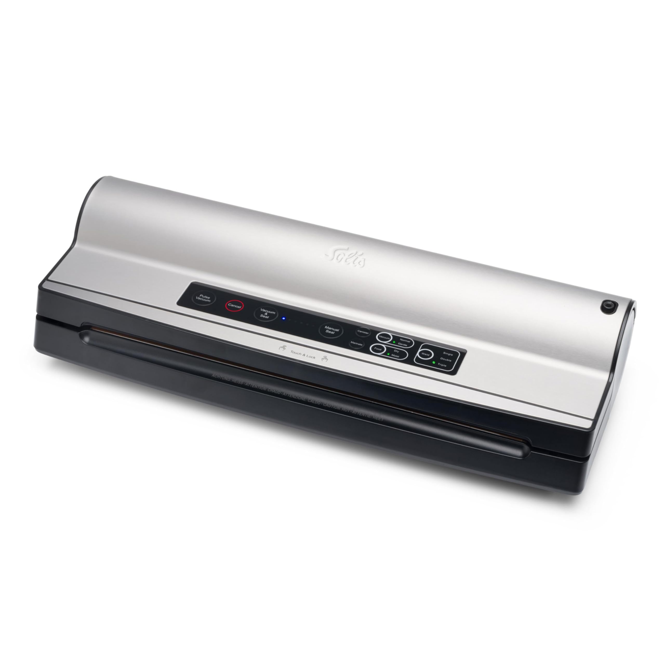Solis Vac Prestige Maxi 5706 Vakuumiergerät | bis zu 4x länger frisch, 150W, -0,8bar, Pulse- & Marinier-Funktion, 40 cm Beutelbreite