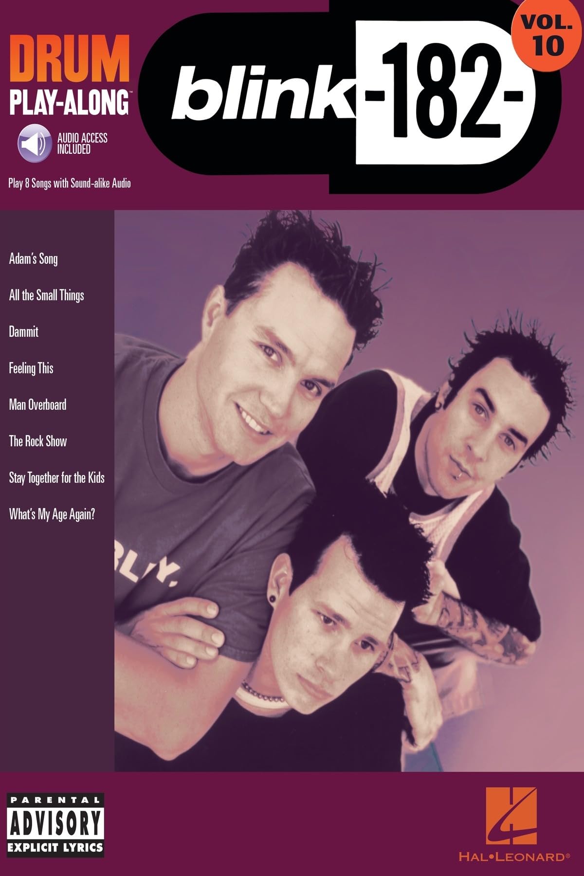 Drum Play Along Volume 10 Blink-182 Drums Book/Cd (Hal Leonard Drum Play-Along)