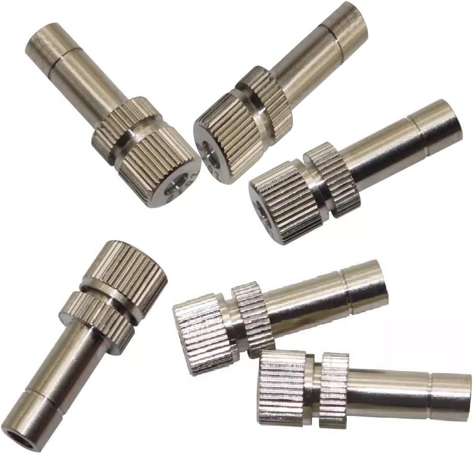 Low Pressure Mist Nozzle Pushfit Anti-Drip Fog Nozzle (Pack of 6) For DIY Sanitation Disinfection Tunnel/Contact less Sanitizer Spray Machine