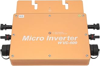 Solar Grid Tie Micro Inversor, IP65 Tela LCD Segura à Prova d'água 600 W Alarme de Sobrecarga do Inversor Grid Tie UE 230 V para Sistema de Energia Solar