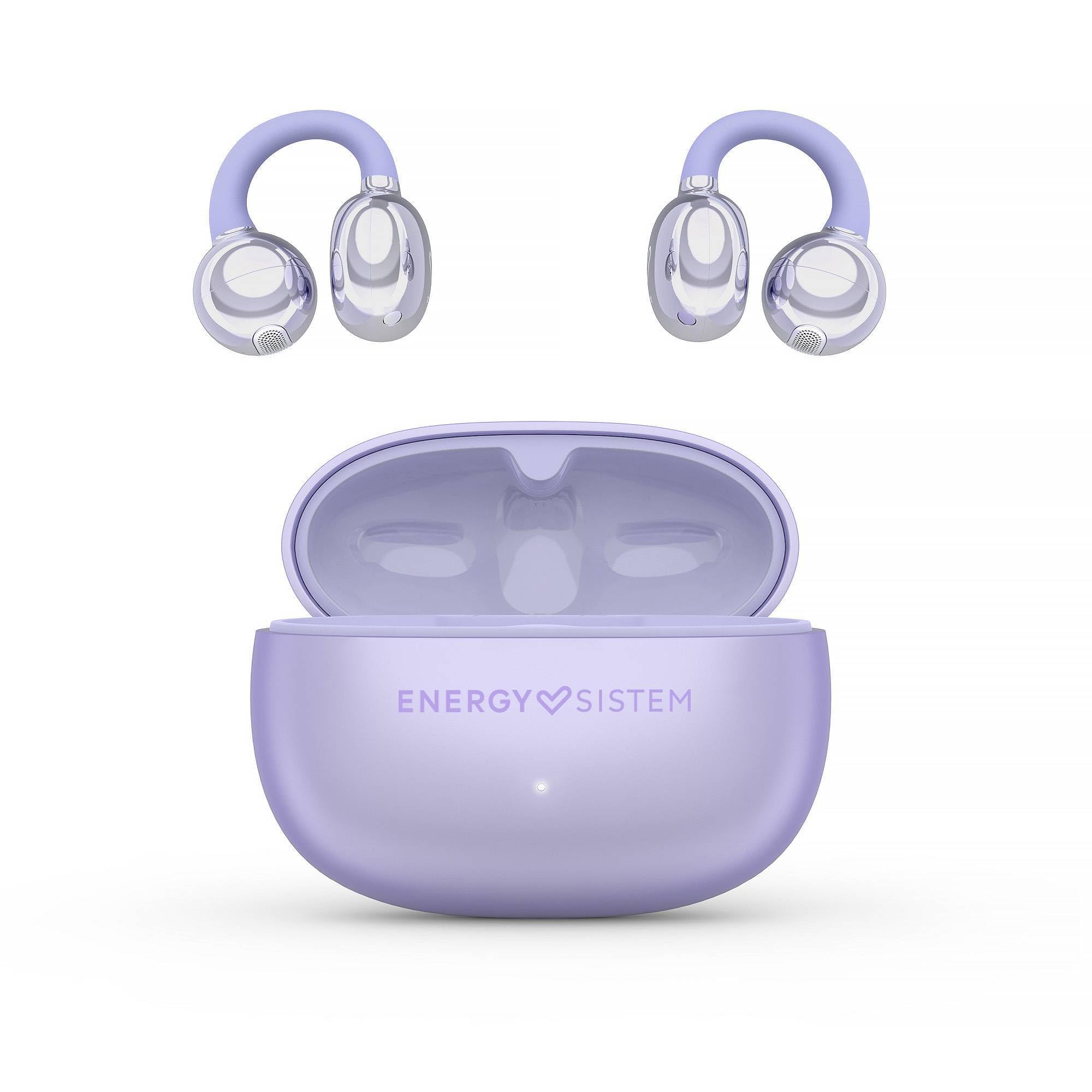 Energy Sistem Chicpods - Bezprzewodowe słuchawki Bluetooth z przewodnictwem kostnym - bateria 23H, redukcja szumów podczas połączeń, wodoszczelność IPX4, wygodne i elastyczne