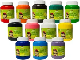 Kit 6/12 Cores Tinta Guache - 250ml (12)